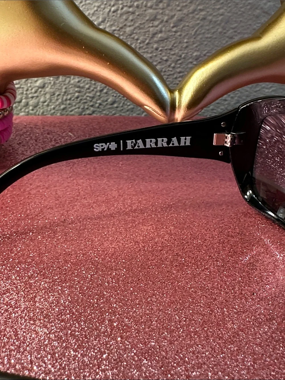 SPY Black Oversized Women's Sunglasses Happy Lens allows the suns good rays